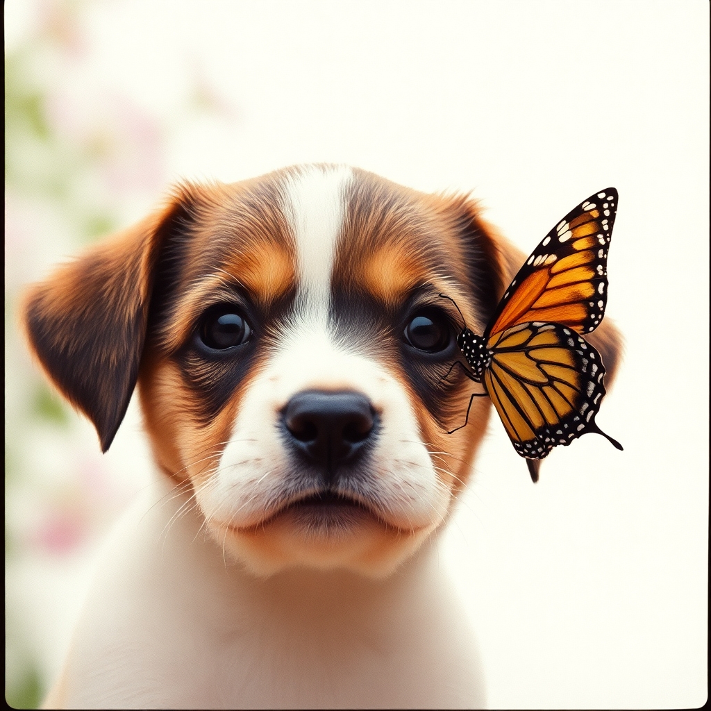 Puppy and Butterfly