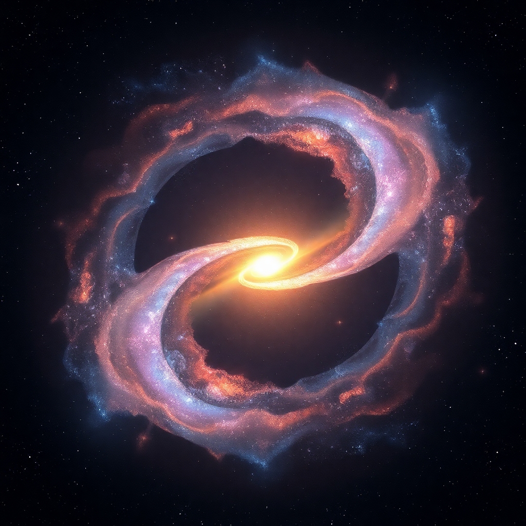 create a pair of galaxies with tidal streams