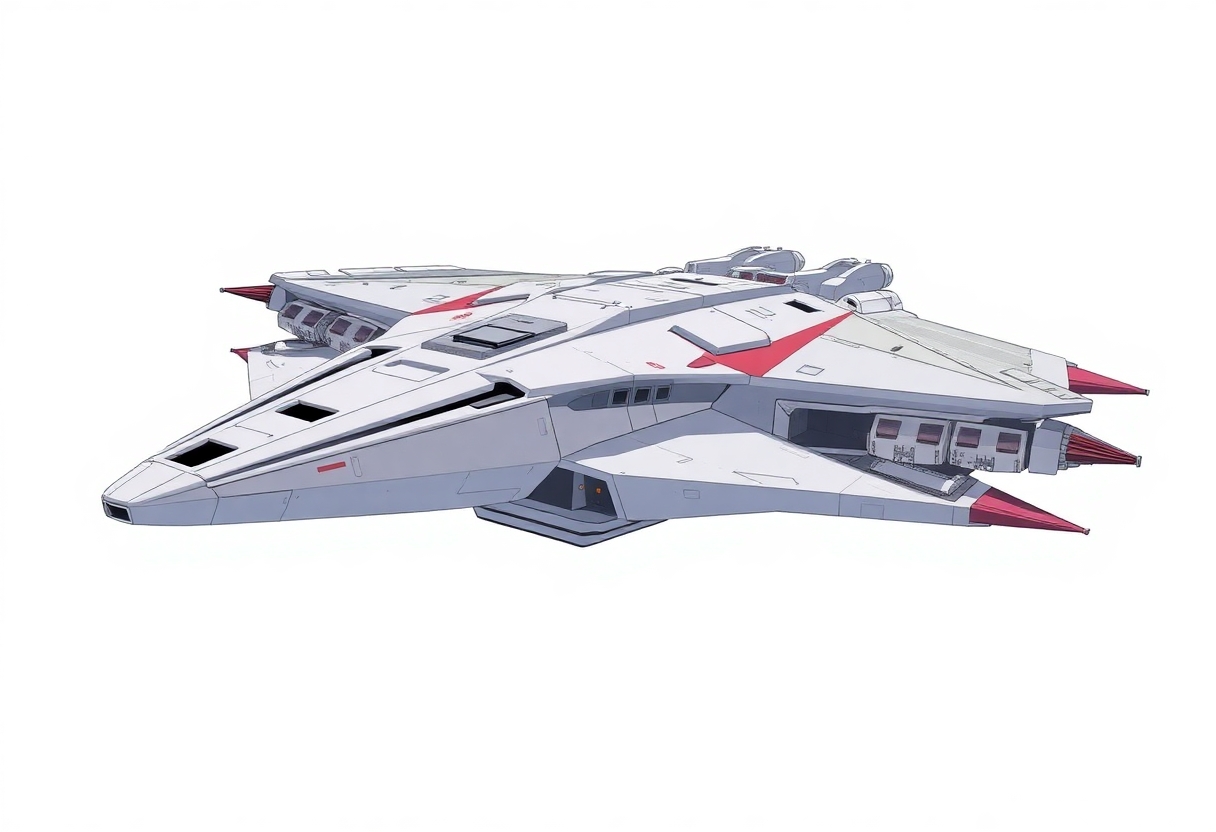 Zentradi Space Battlecruiser on a white background