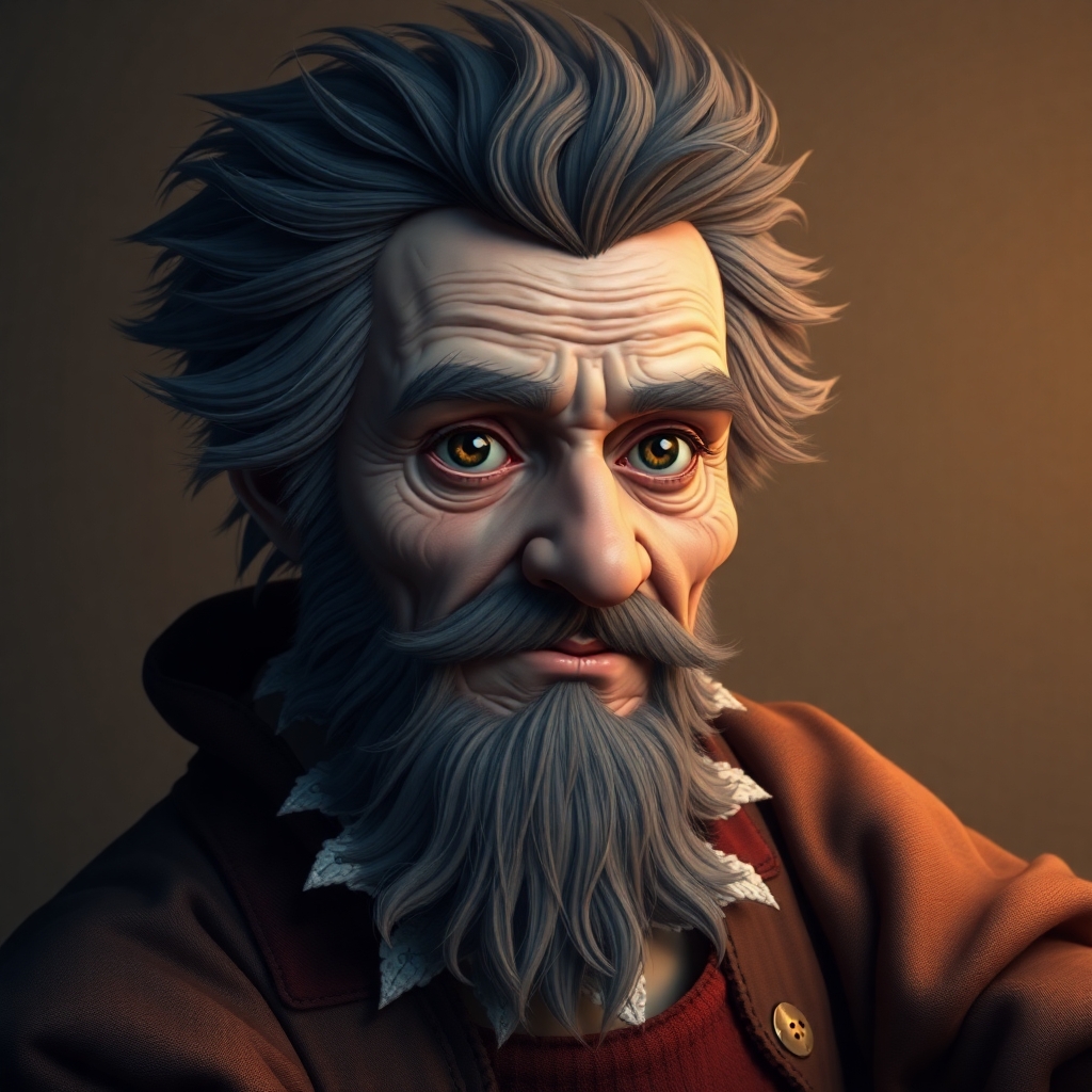 real human that resembles Geppetto