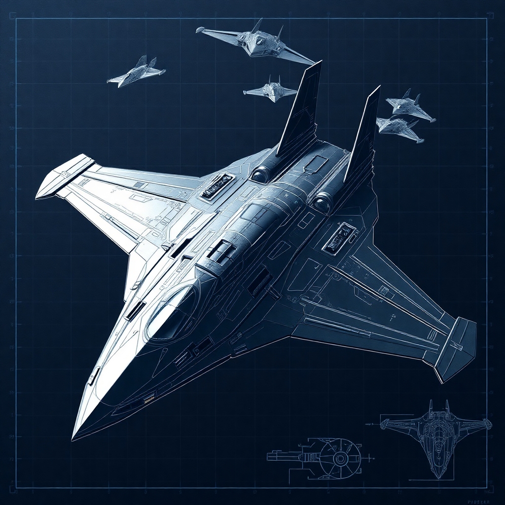 blueprint stealth fighter