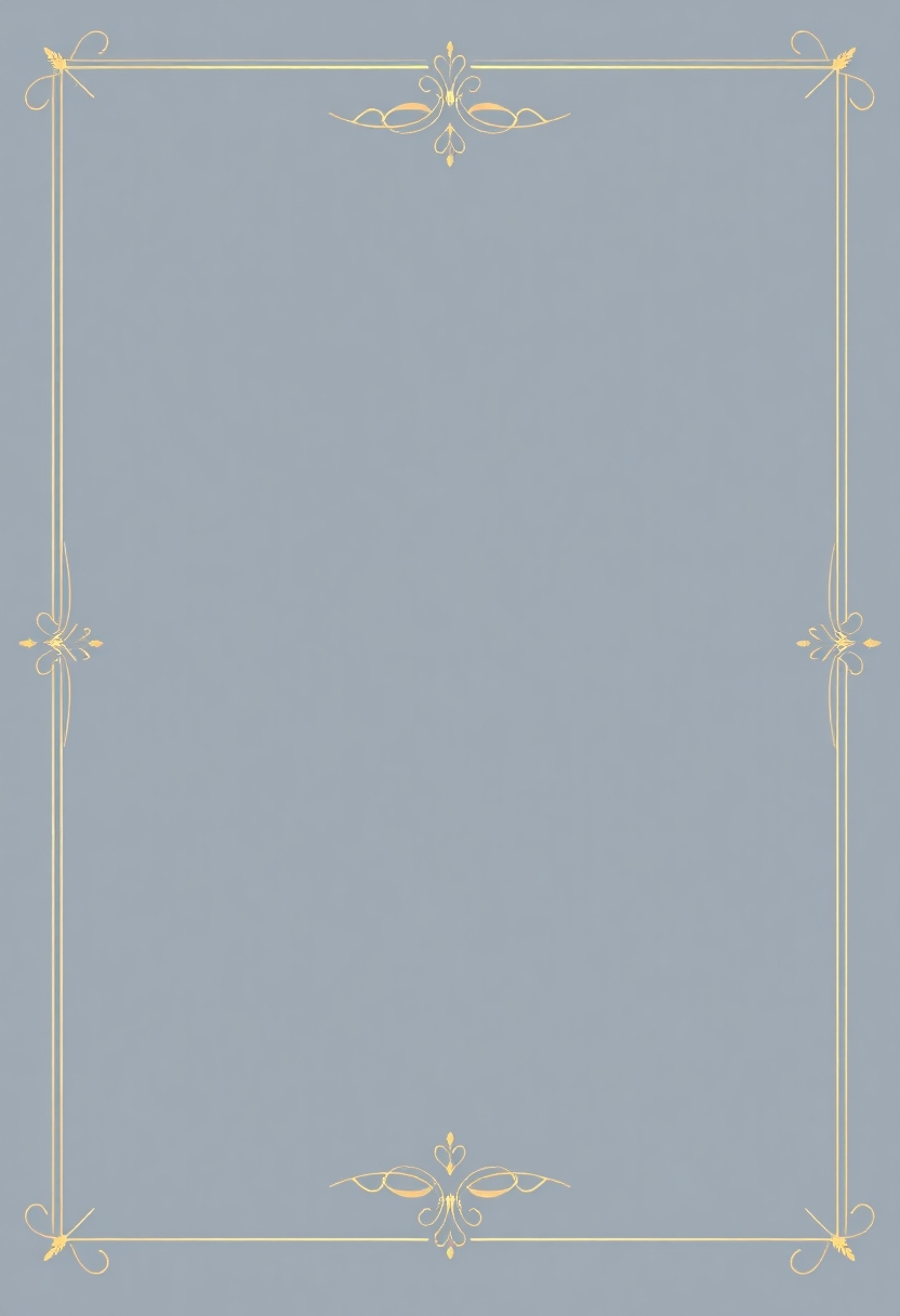 Design a vertical certificate background with a 2:3 aspect ratio (similar to A4 portrait). The background should feature a solid base color with minimal and subtle decorative elements. Leave a clear empty space in the center for future text, reserved space on the top-left and top-right for logos. Use a clean flat vector style, with soft studio lighting for a modern and elegant feel. The mood should be formal and inspirational. Generate the image using the FLUX Schnell model. No text or labels in the image — only a visually balanced background.