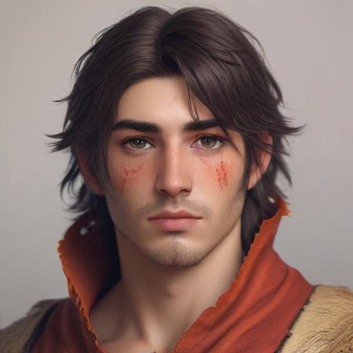 hyper-realistic kuroma if he was human