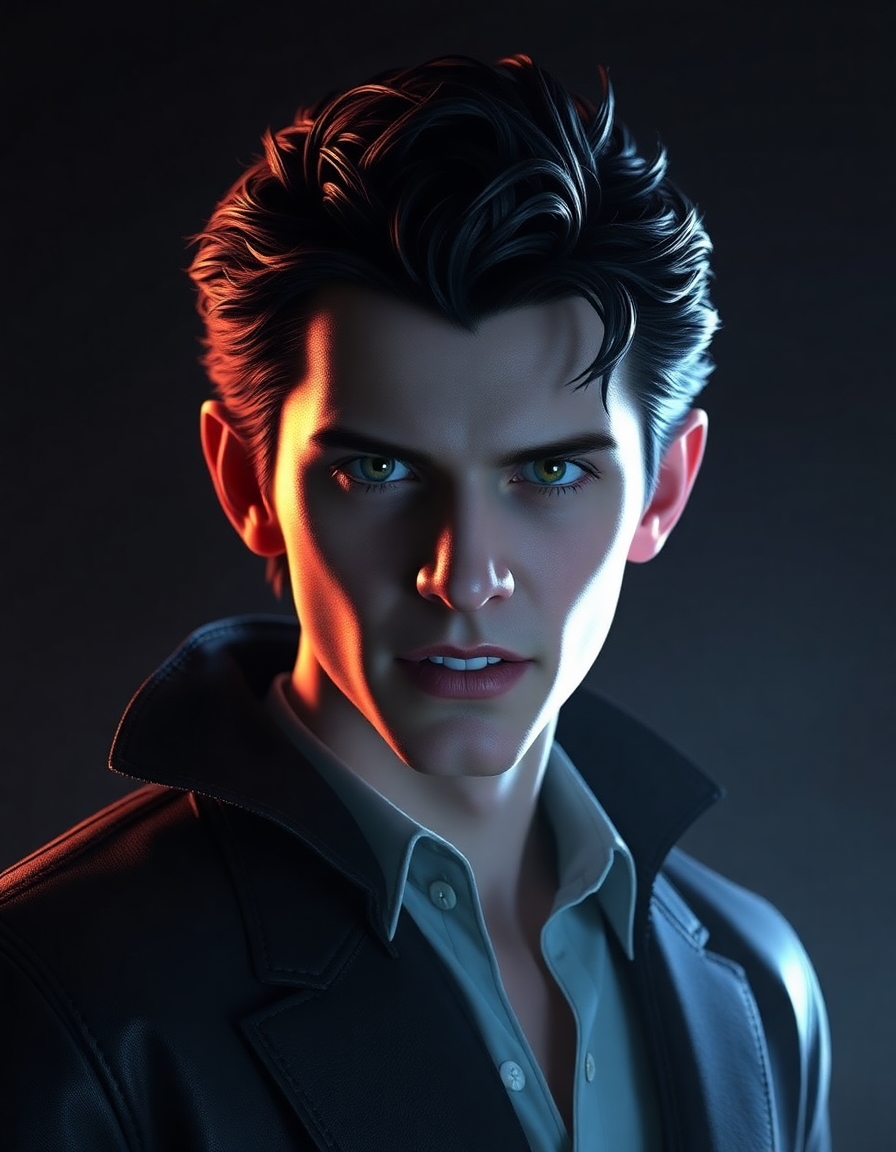 Tom Holland as a vampire
