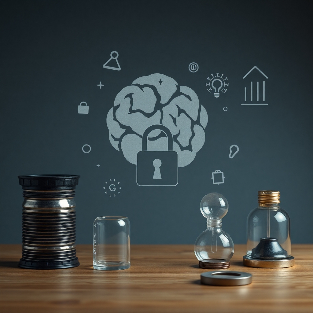 Image related to the protection of intellectual property, industrial property, patents, inventions, innovation. Important: you need to protect your innovations and use the services of a spokesperson. Image without any texts