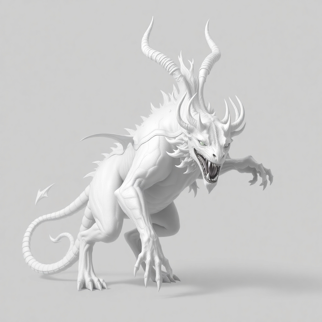 An all white displacer beast