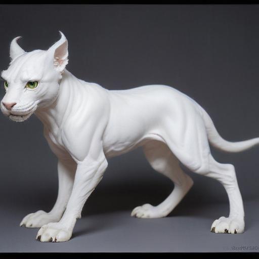 An all white displacer beast