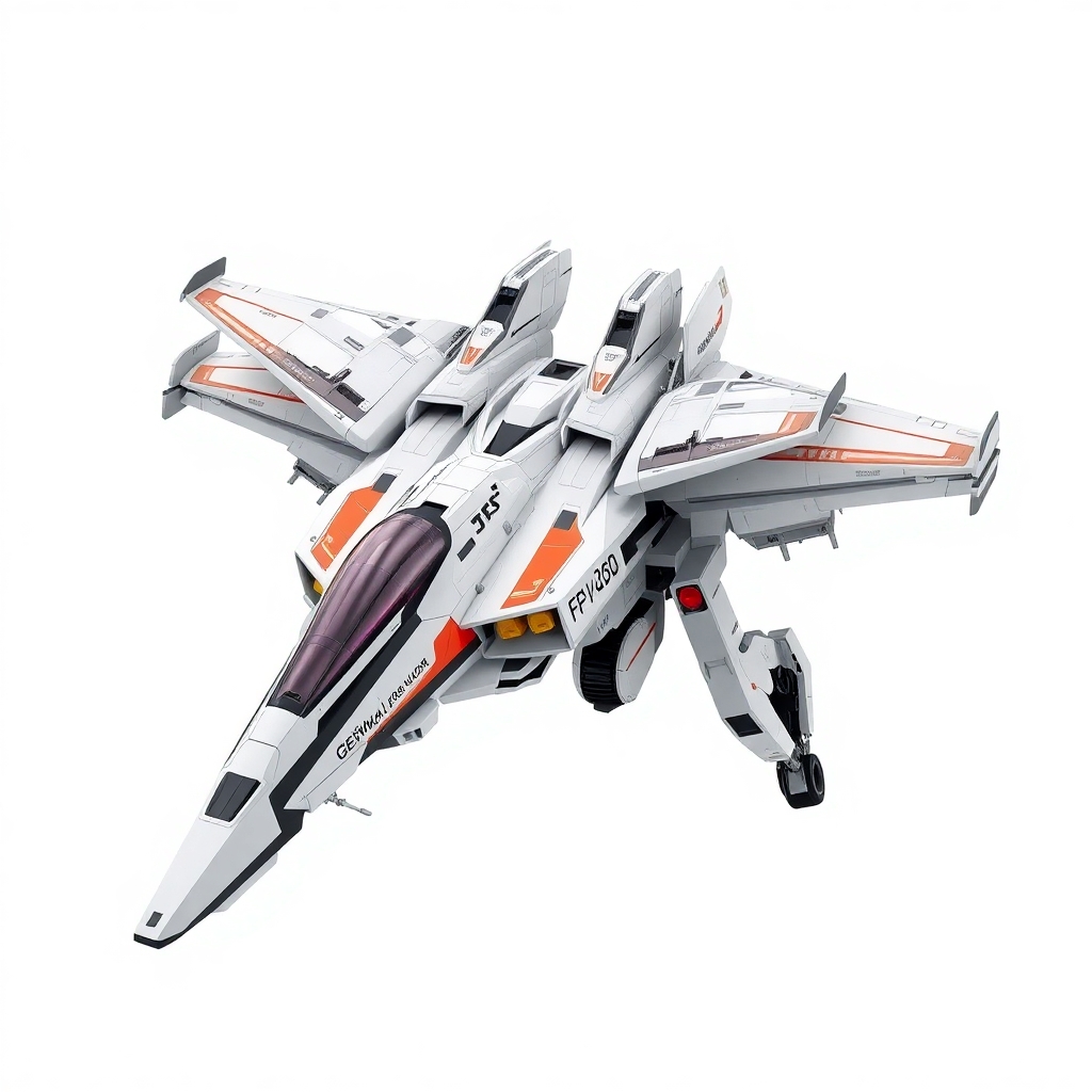 Chinese, Chengdu J-20 style, Macross Valkyrie, Gerwalk Mode, on a white background
