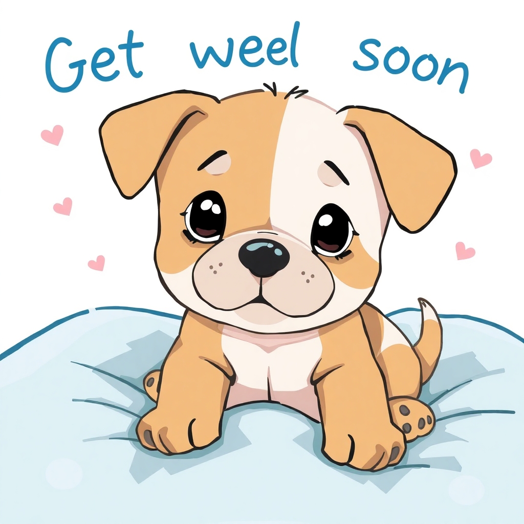 Puppy "Get well soon"