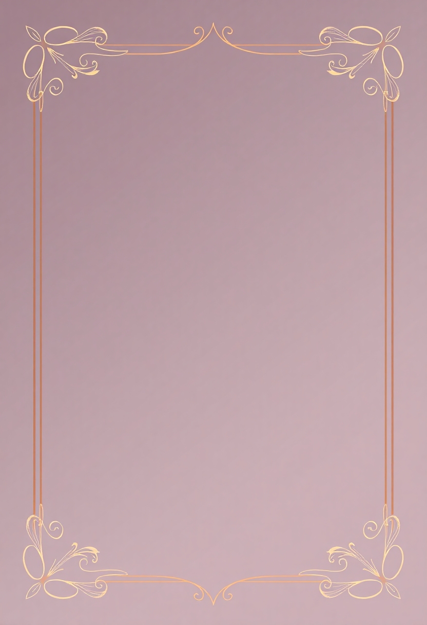 Design a vertical certificate background with similar to A4 landscape. The background should feature a solid base color with minimal and subtle decorative elements. Leave a clear empty space in the center for future text, reserved space on the top-left and top-right for logos. Use a clean flat vector style, with soft studio lighting for a modern and elegant feel. The mood should be formal and inspirational. Generate the image using the FLUX Schnell model. No text or labels in the image — only a visually balanced background.