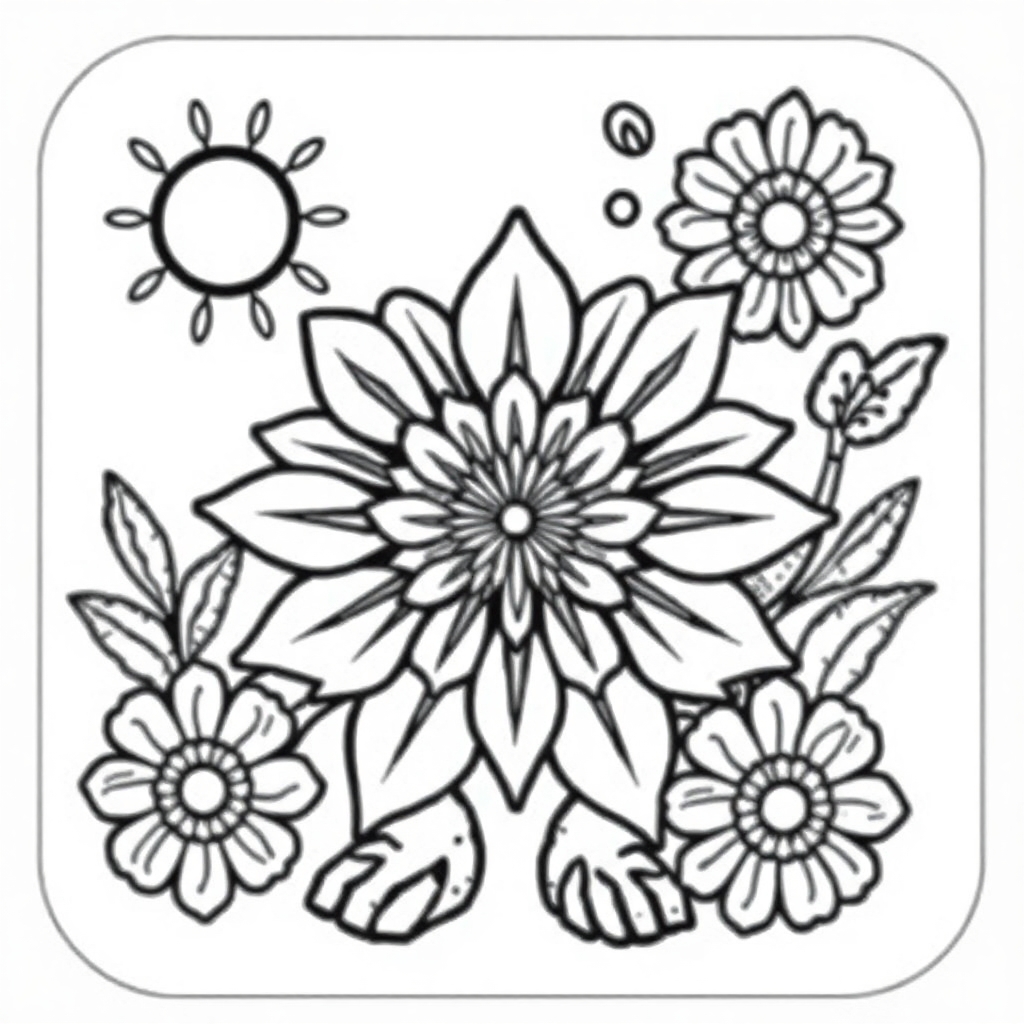 Printable adult coloring page