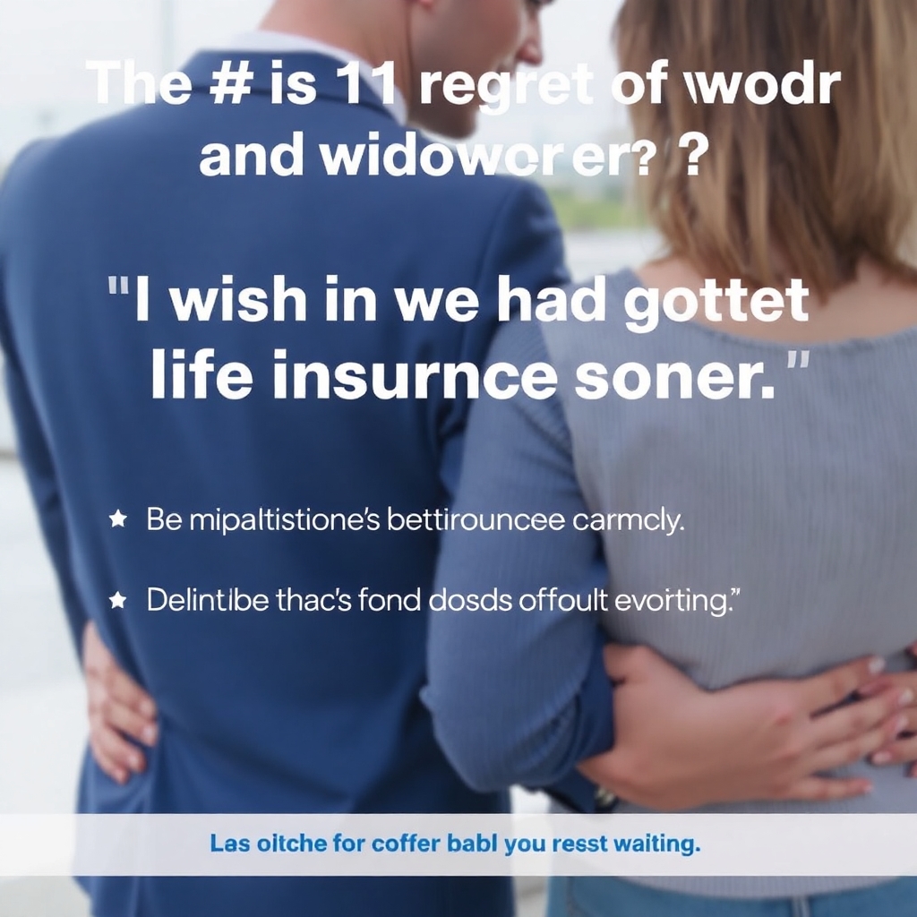 ⚠️ *"The #1 regret of widows and widowers?*   **‘I wish we had gotten life insurance sooner.’**   ⏳ **Time is the one thing you CAN’T get back.**   📲 **DM "NOW" before you regret waiting.**