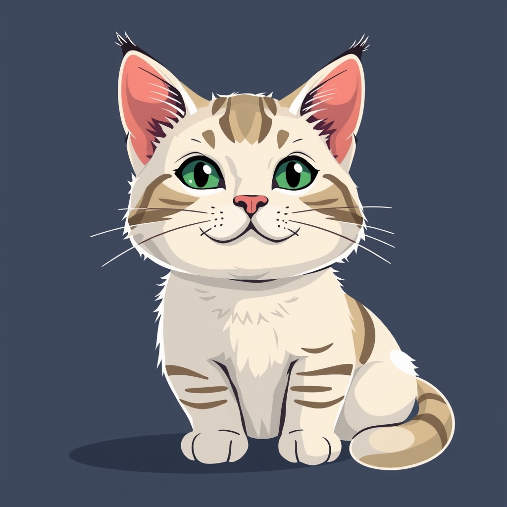 cat, clipart style illustration