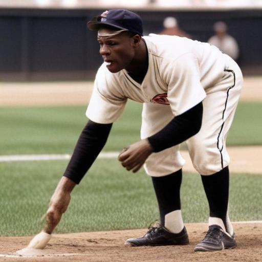 cool papa bell stealing a base