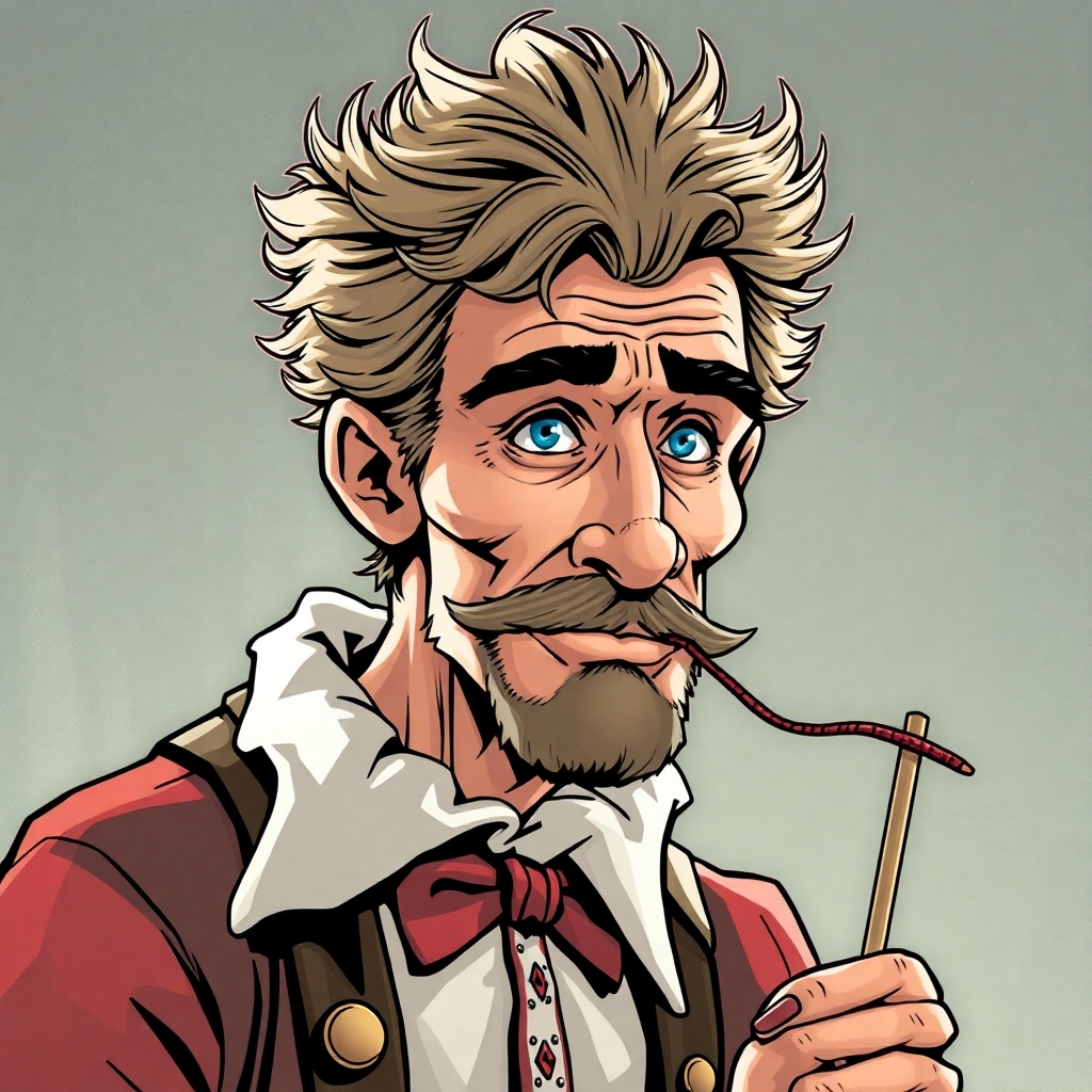 real human that resembles Geppetto