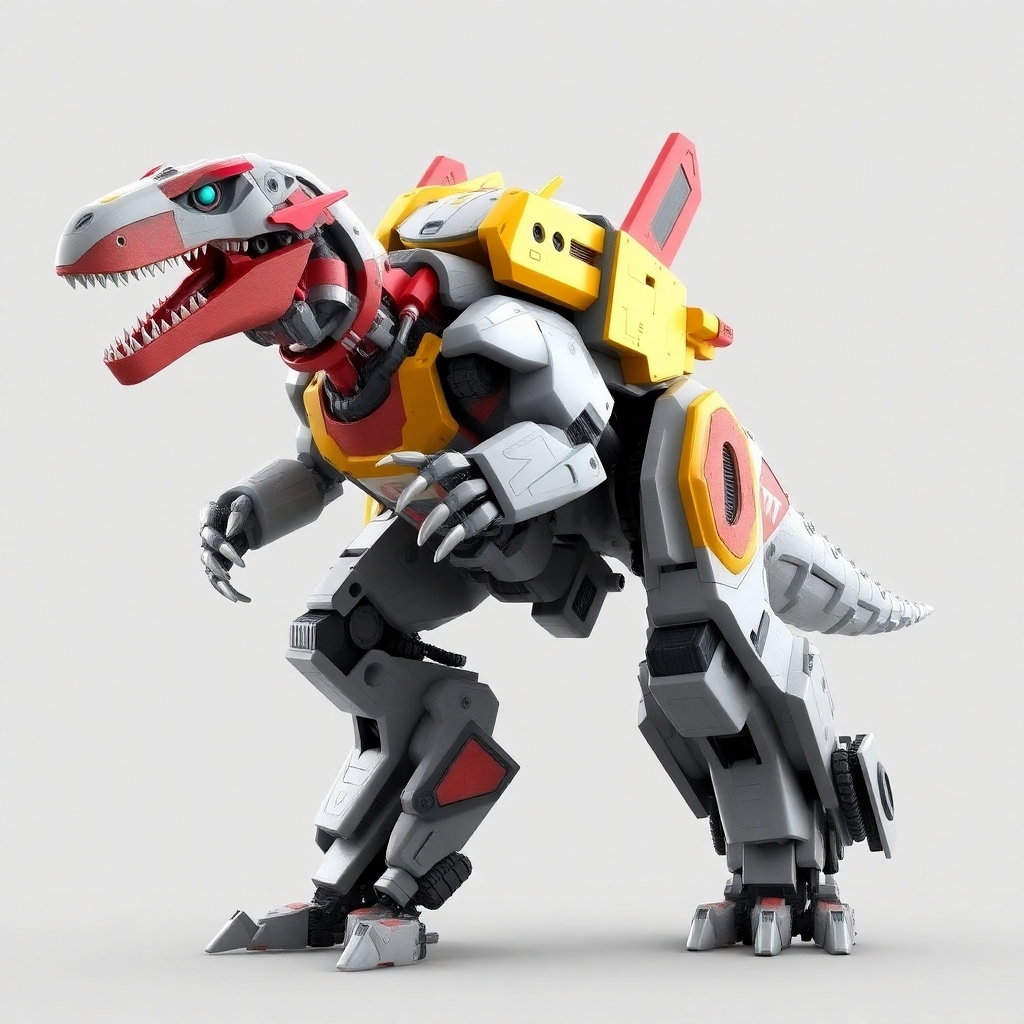 Robot dinosaur transformer that also transforms into an attack boat