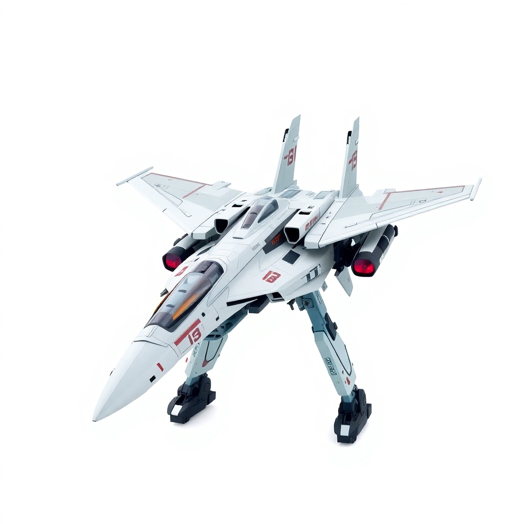Chinese, Chengdu J-20 style, Macross Valkyrie, Gerwalk Mode, on a white background