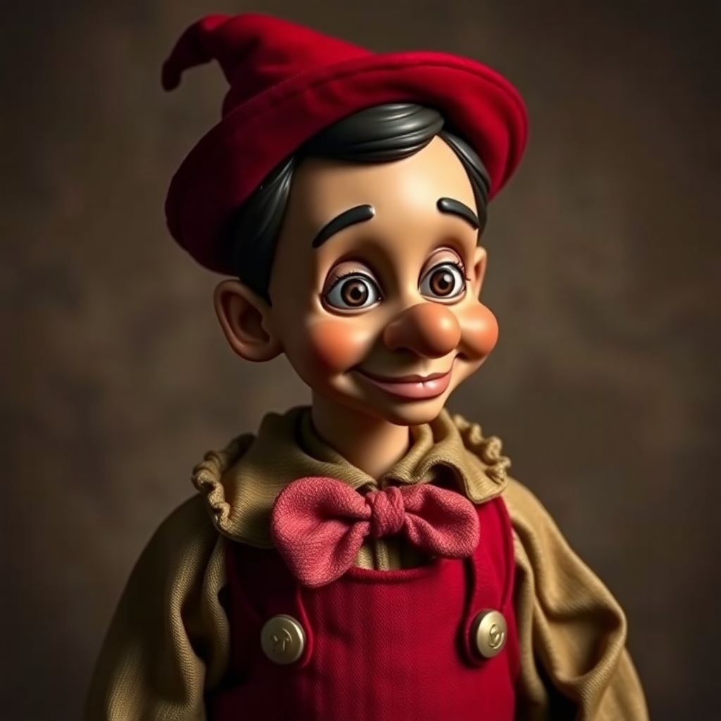 real human that resembles Geppetto from Pinocchio