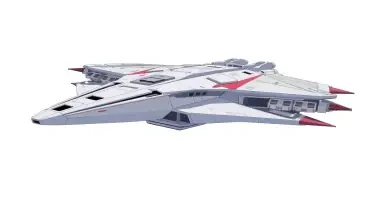 Zentradi Space Battlecruiser on a white background