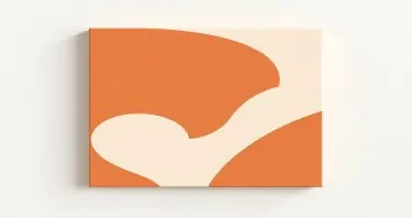 Modern boho abstract wall art, minimal neutral color palette, terracotta, beige, soft earth tones, organic shapes and curves, geometric minimalist design, soft shadows, canvas texture, subtle paper grain, printable art, centered composition, no text, clean background, high resolution, suitable for Etsy digital wall art