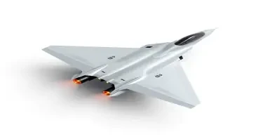 Chengdu J-20 style space fighter on a white background