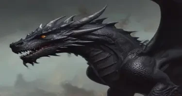 An ancient balck dragon, bloated on excess and full of hatred