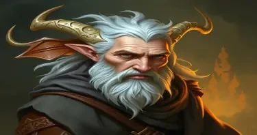 A fifth-edition dungeons and dragons characer who is a male eladrin wildshape druid.