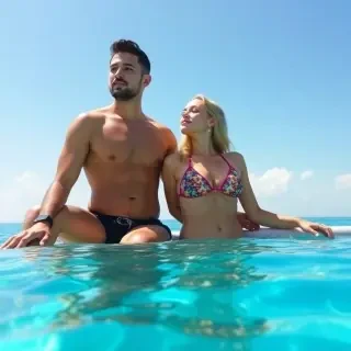 I want him to do her in a bikini with the head that I showed