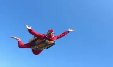 sky diving chicken