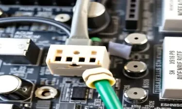 Power connector on motherboard