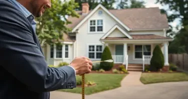a home being measured by a professional home appraiser