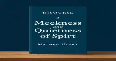 can you design a book cover for me? The book is "A Discourse on Meekness and Quietness of Spirit" by Matthew Henry. The version I am doing is going to be a rewrite of the book in contemporary english. I would like the cover to really illustrate the concept of humility and quietness and Christian meekness.