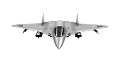 Chengdu J-20 style space fighter on a white background