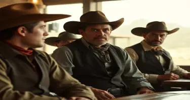 Cowboys in a saloon
