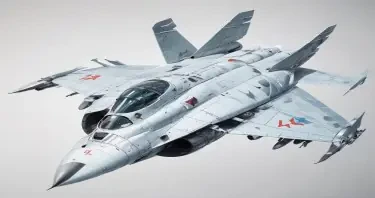 one, MIG 21 style, Robotch, Soviet, Sci-Fi, Space jet fighter, on a white background
