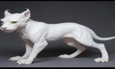 An all white displacer beast