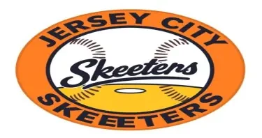 round baseball logo for the Jersey City Skeeters