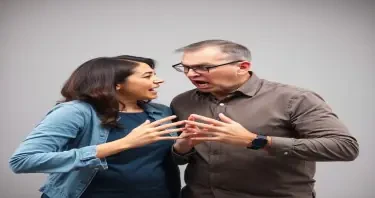 angry parents arguing transparent background