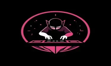 A logo for a DJ named Pixelmystic