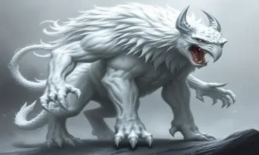 An all white displacer beast