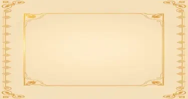 Elegant and professional background for a certificate of appreciation, vertical A4 aspect ratio (2:3), clean layout with ornamental Islamic geometric borders, soft studio lighting, classic and minimalist vector style, formal and inspirational mood. Beige and gold color palette. Designed with empty space in the center for future text placement. No text or labels, only the background design.