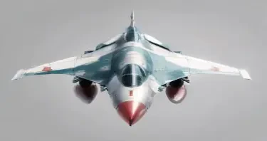 one, MIG-21 style, cold-war era, sleek, nose intake, single tail, delta-wing, Robotech, Soviet, Sci-Fi, Space jet fighter, on a white background