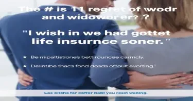 ⚠️ *"The #1 regret of widows and widowers?*   **‘I wish we had gotten life insurance sooner.’**   ⏳ **Time is the one thing you CAN’T get back.**   📲 **DM "NOW" before you regret waiting.**