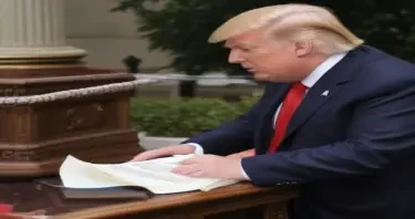 Donald trump pissing on the constitution