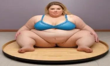 fat women 1000 lbs with giant round belly that touches the floor