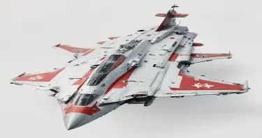 one, Zentradi style, Soviet, Sci-Fi, space aircraft carrier, on a white background