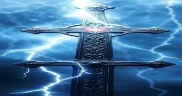 intricate roman sword cross