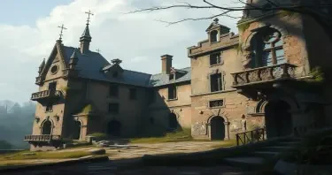 a ruined estate in the city of Mordheim