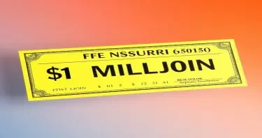 Life insurance check for 1 million dollars