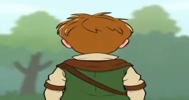 <img alt="a cartoon drawn little boy with brown hair and green eyes at age 11 from behind seeing the back of him.. This is for a children's book so make him cute, innocent and likeable for the reader to look at. I would like images of the same character doing the following: wearing medieval clothing. https://www.imagiyo.com/images/mxkaz6Y5aJ0P/view" src="https://imagiyo.com/generation/images/thumbnails/QLqsVMNanU8knkh_1746156181.webp" />